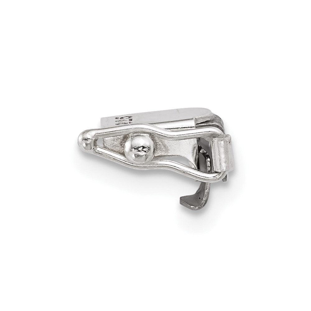 Sterling Silver 6.5 x 4.1mm Fold Over Tongue Box Clasp