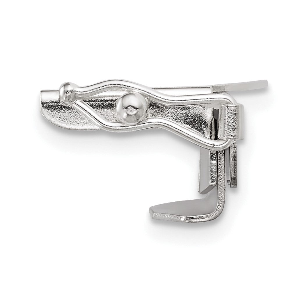 Sterling Silver 14.3 x 14.4mm Fold Over Tongue Box Clasp