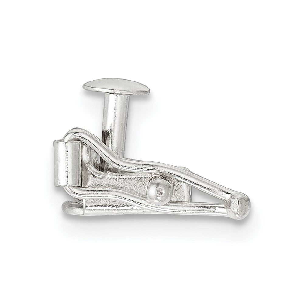 Sterling Silver 7.1 x 5.1mm Push Button Box Clasp