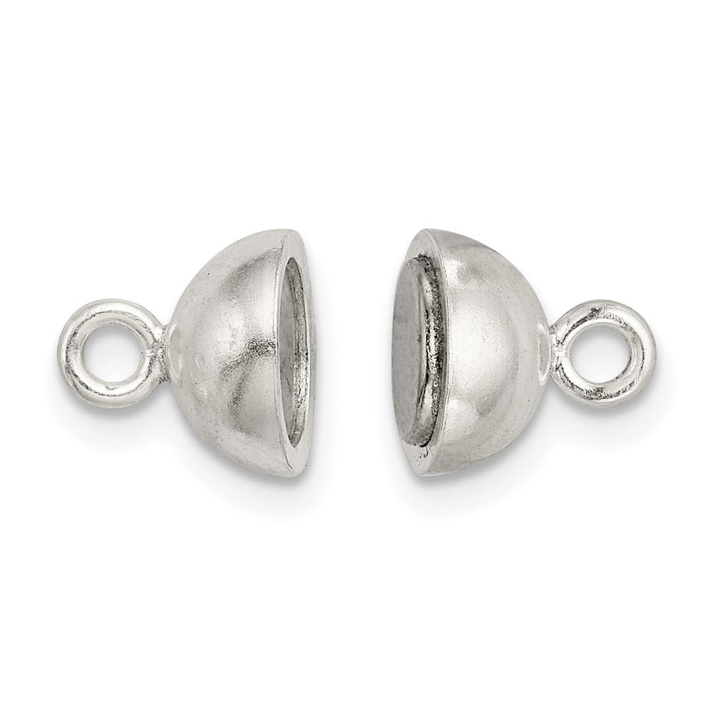 Sterling Silver 8.0mm Polished Magnetic Clasp