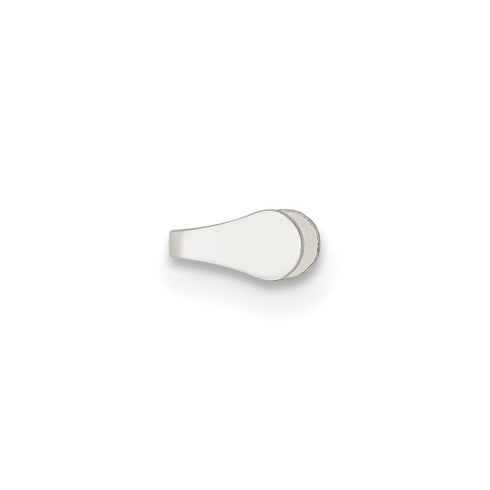 Sterling Silver 5.1 x 2.5mm Flat Solder Flush Endcap