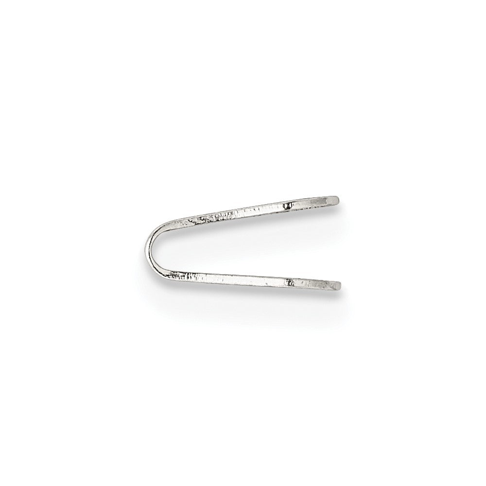 Sterling Silver 7.2 x 3.2mm Flat Solder Flush Endcap