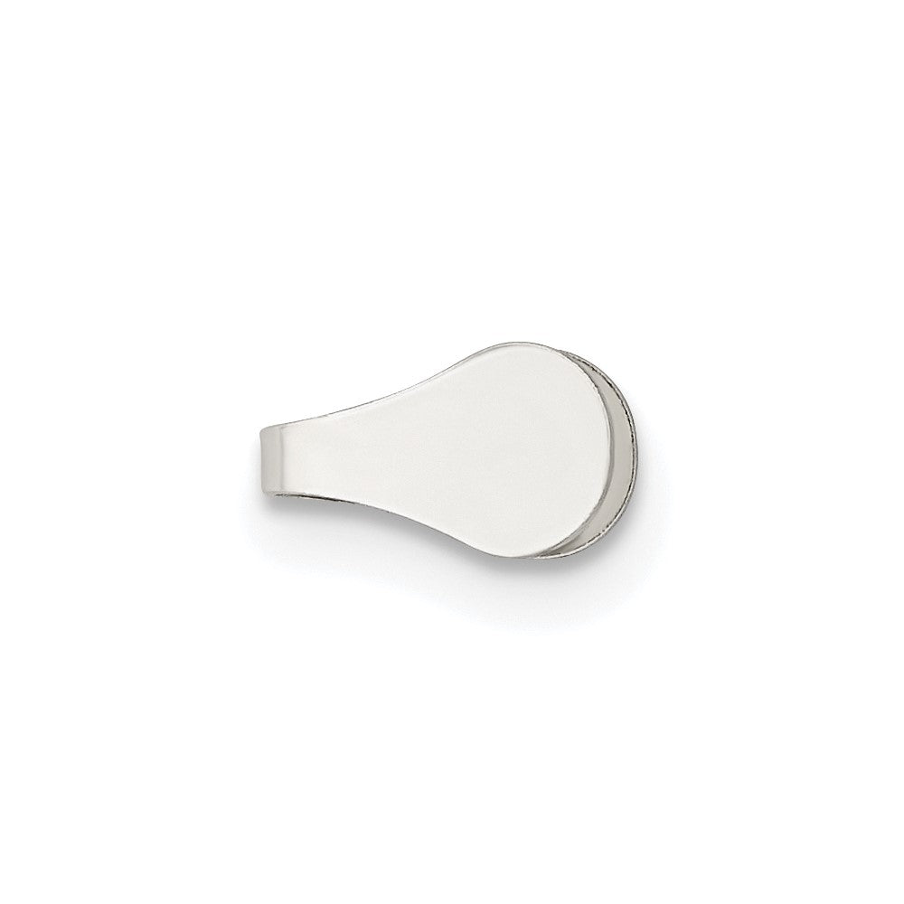 Sterling Silver 7.4 x 4mm Flat Solder Flush Endcap