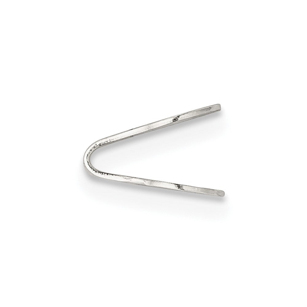 Sterling Silver 8 x 5mm Flat Solder Flush Endcap