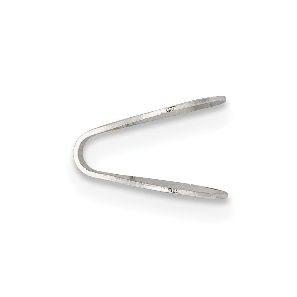 Sterling Silver 9.4 x 7.9mm Flat Solder Flush Endcap