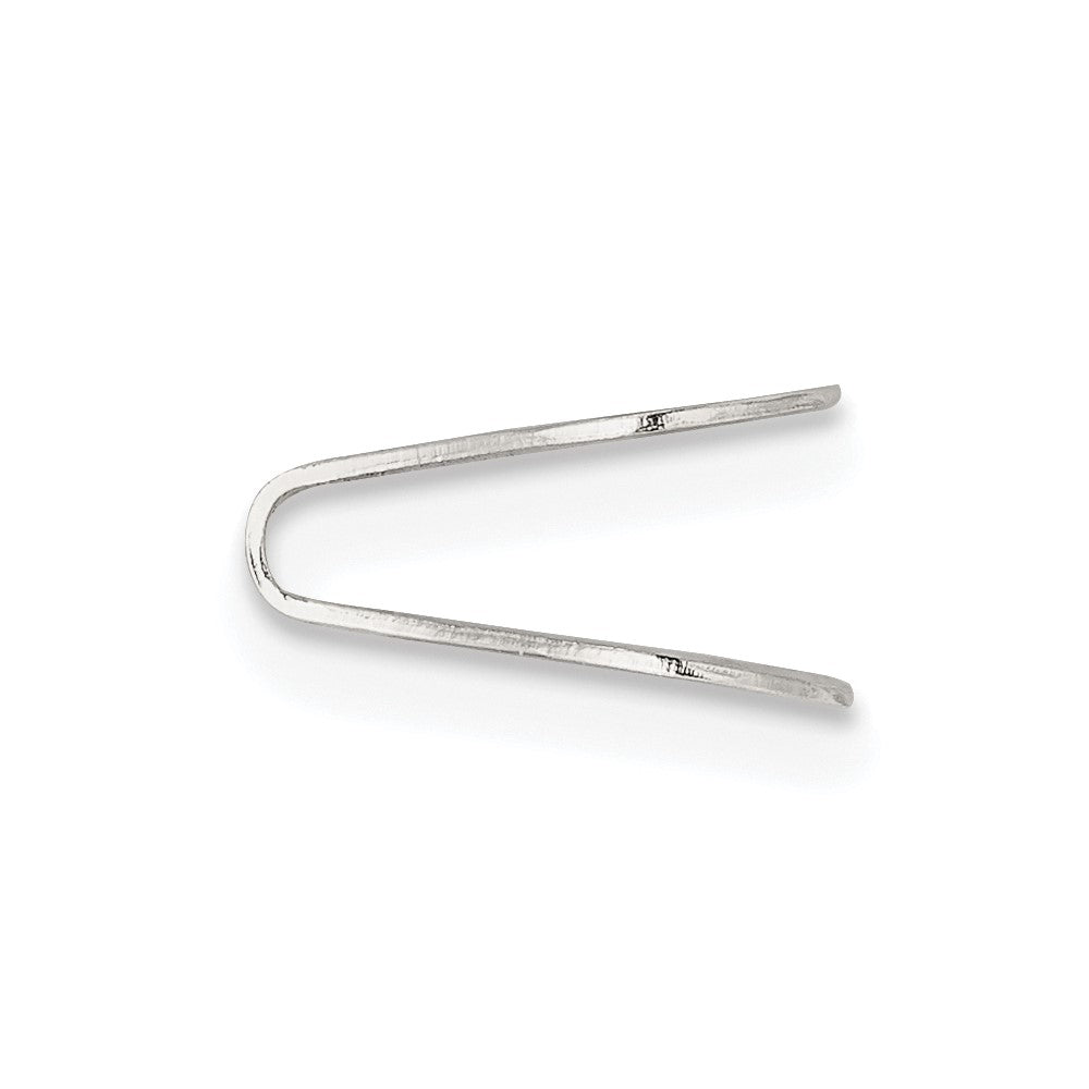 Sterling Silver 9.6 x 9.5mm Flat Solder Flush Endcap