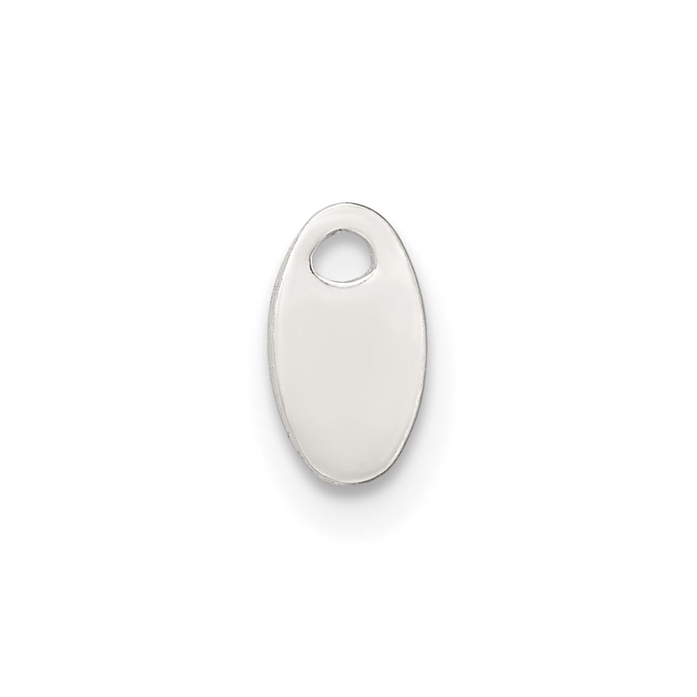 Sterling Silver 7.1 x 4mm Chain Tag