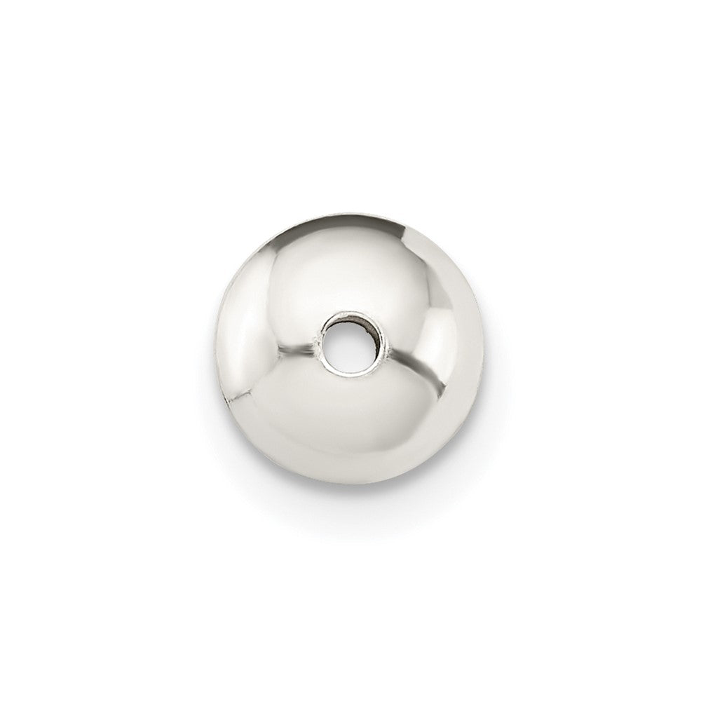Sterling Silver 6.9 x 4.5mm Polished Saucer Bead