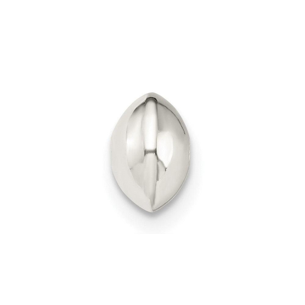Sterling Silver 6.9 x 4.5mm Polished Saucer Bead