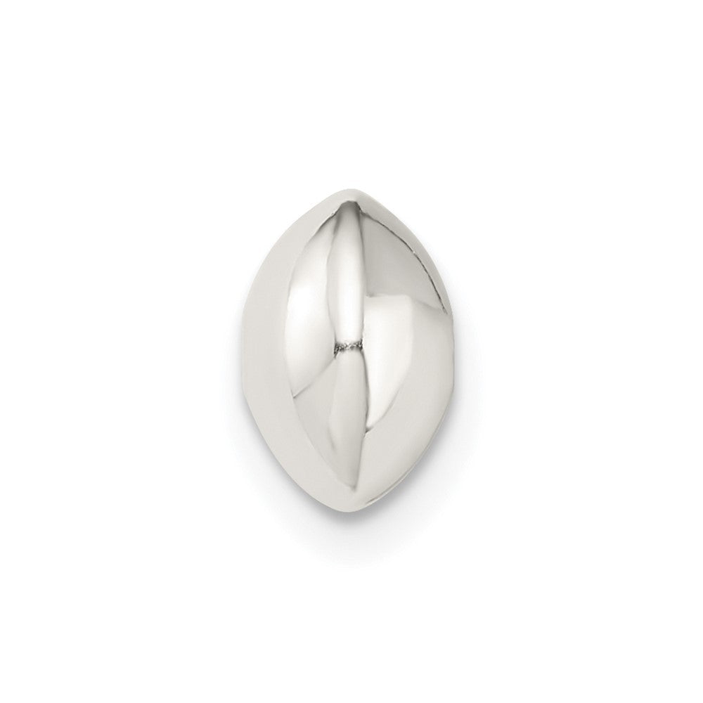 Sterling Silver 8 x 5.2mm Polished Saucer Bead