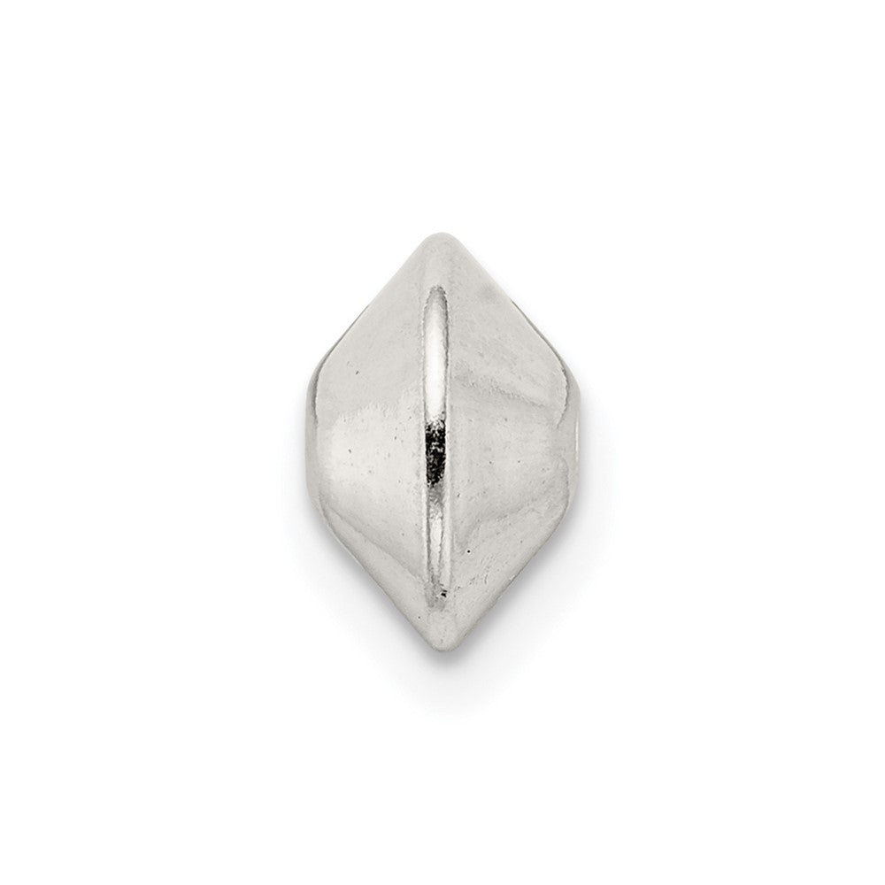 Sterling Silver 8 x 5.9mm Polished Saucer Bead