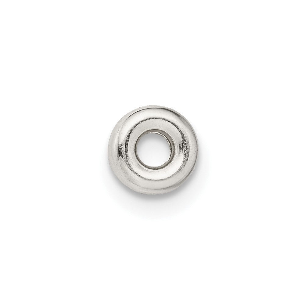 Sterling Silver 2.8 x 5.1mm Polished Roundel