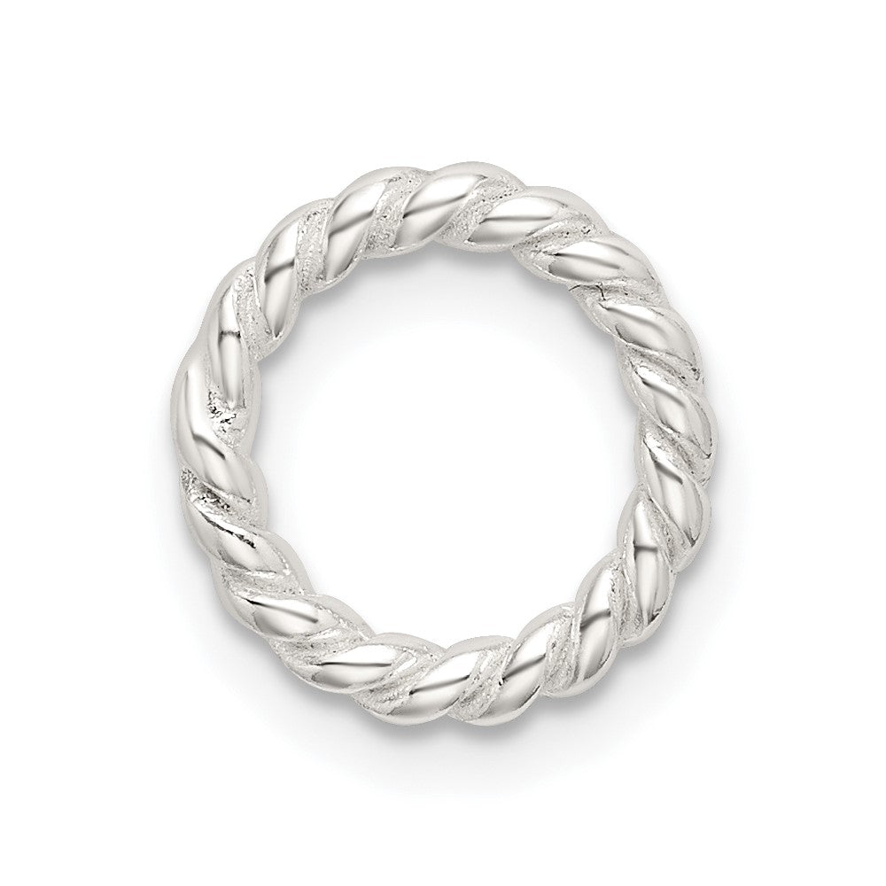 Sterling Silver 11.2mm Twisted Wire Casted Component Link