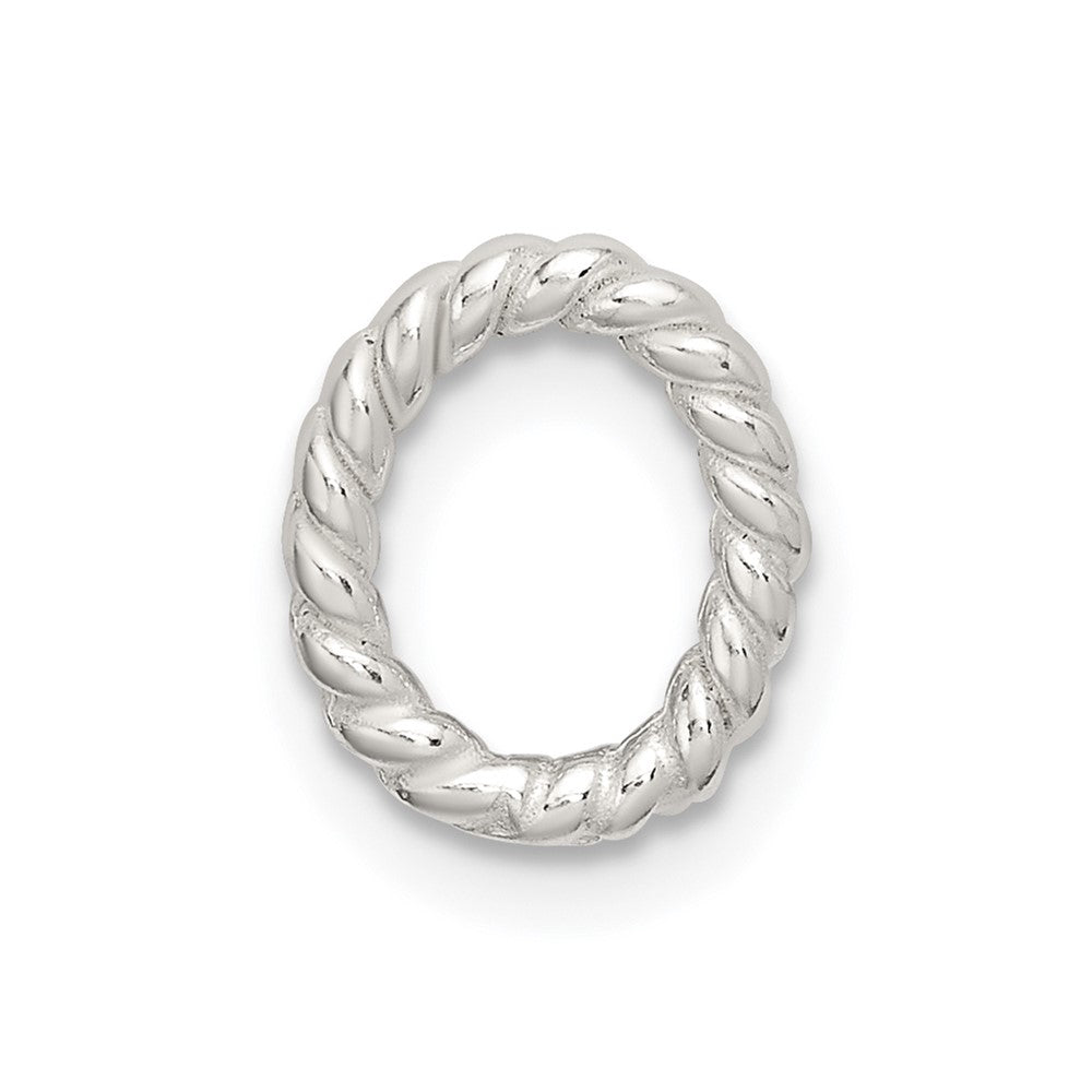 Sterling Silver 10.2 x 7.4mm Twisted Wire Casted Component Link