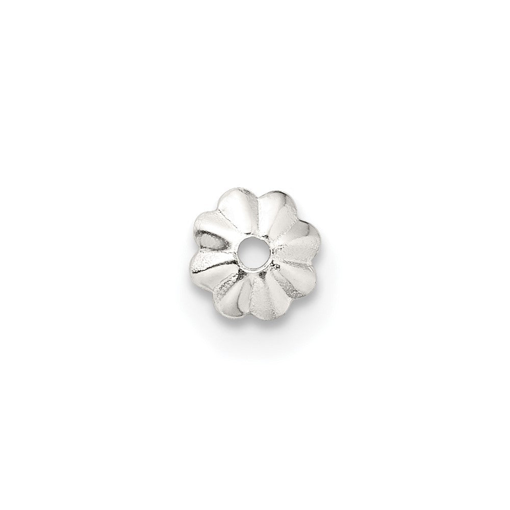 Sterling Silver 4.75mm Bead Cap