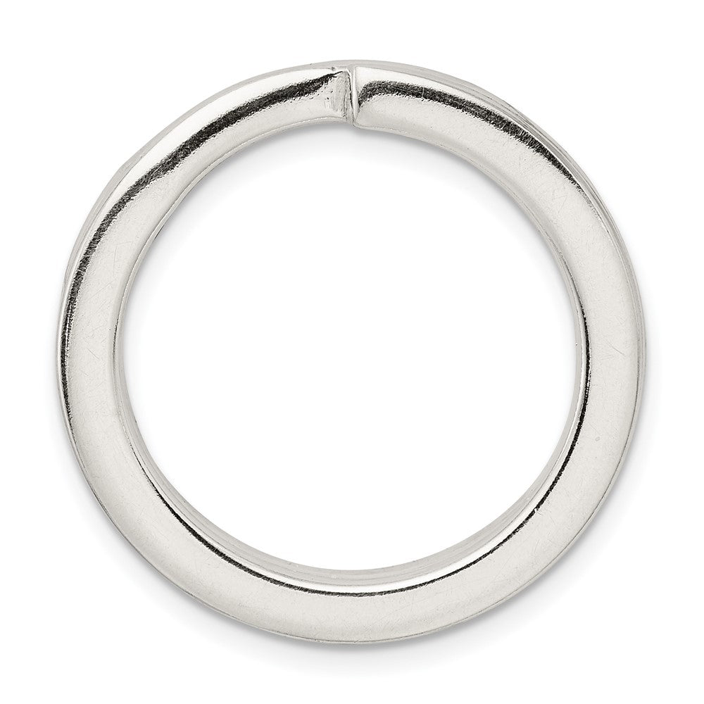 Sterling Silver 26.6mm Key Ring Component
