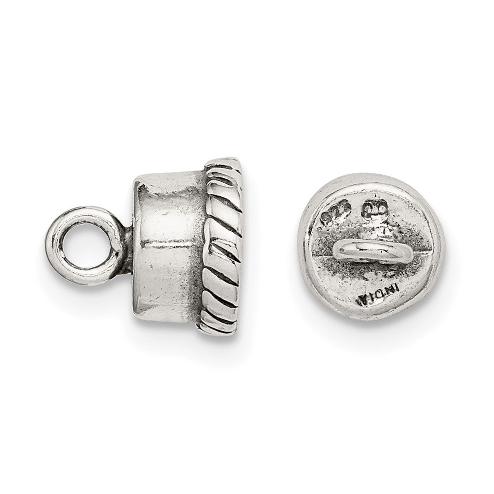 Sterling Silver 9.8 x 7.6mm Magnetic Clasp