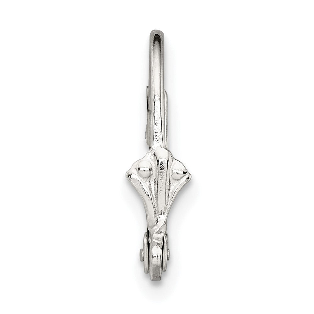 Sterling Silver Fleur De Lis w/ Loop Leverback Setting