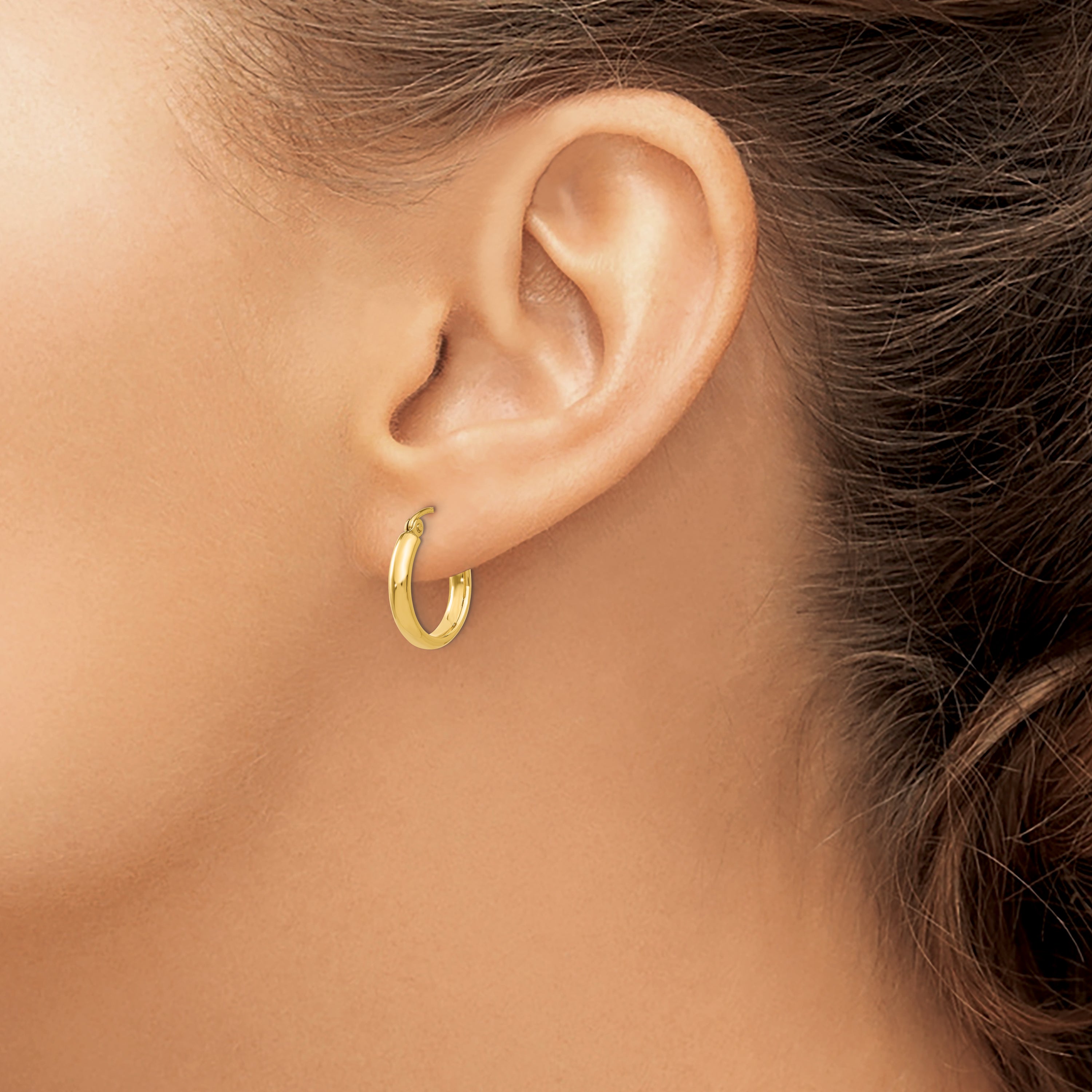 14k Polished Hoop Earring