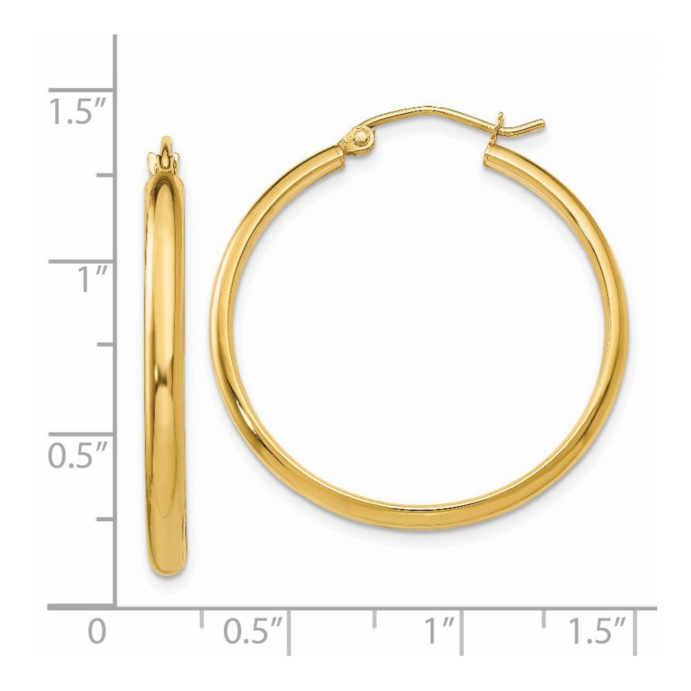 14k Polished Hoop Earring