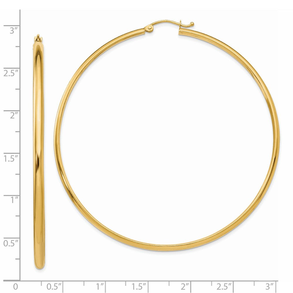 14k Polished Hoop Earring