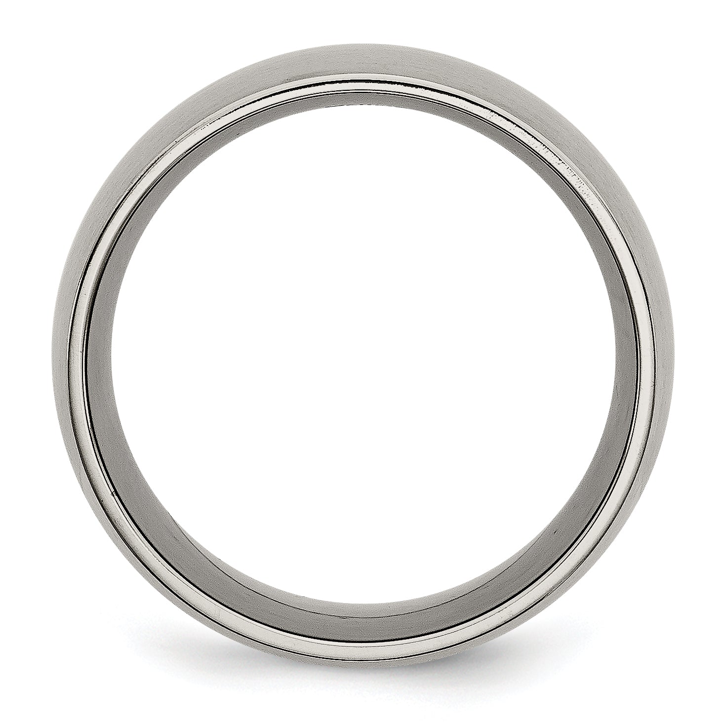 Chisel Titanium Brushed 12mm Half Round Band