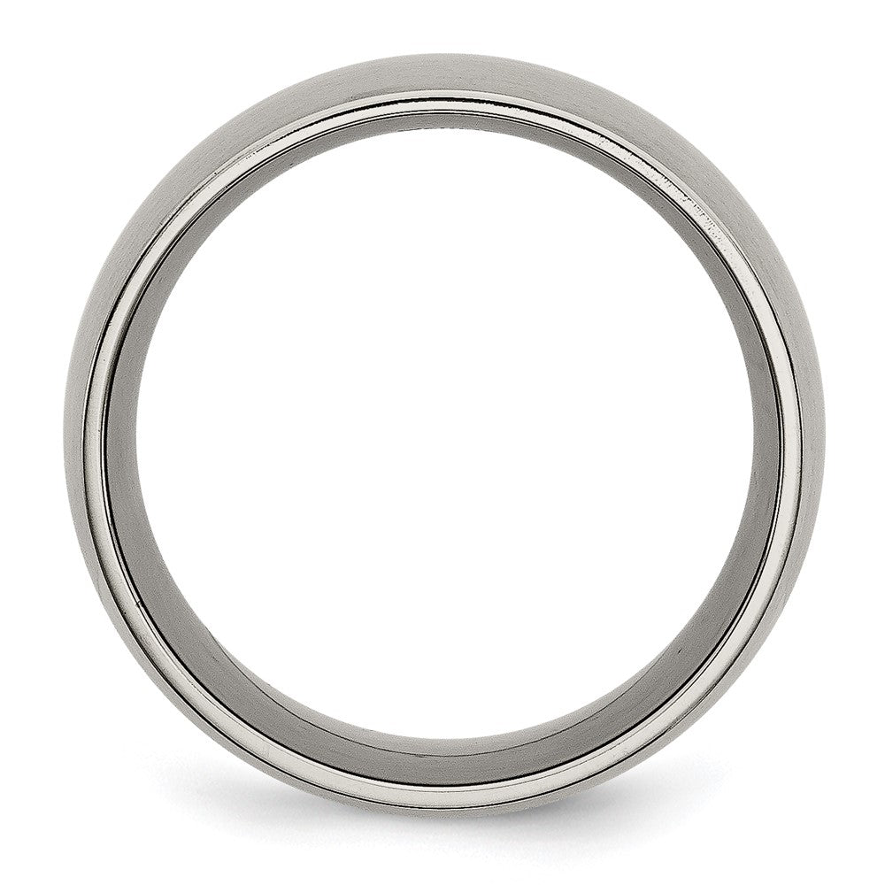 Chisel Titanium Brushed 12mm Half Round Band