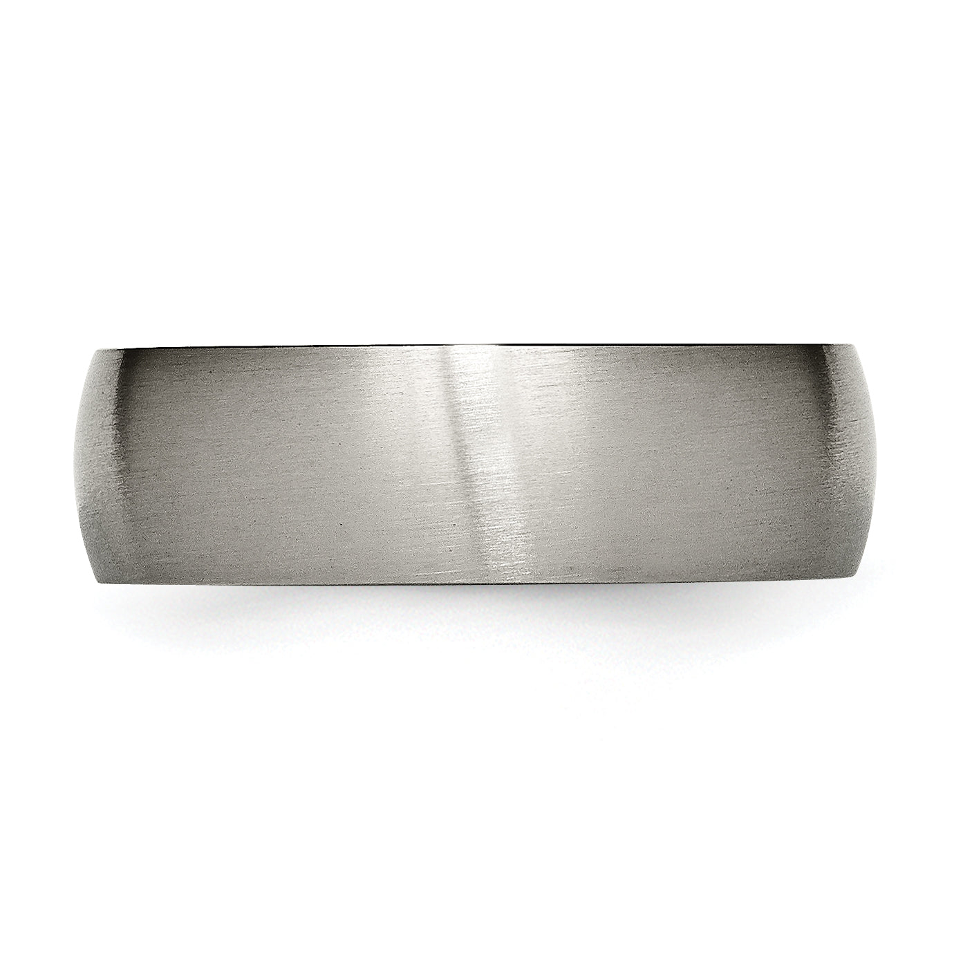 Chisel Titanium Brushed 7mm Half Round Band