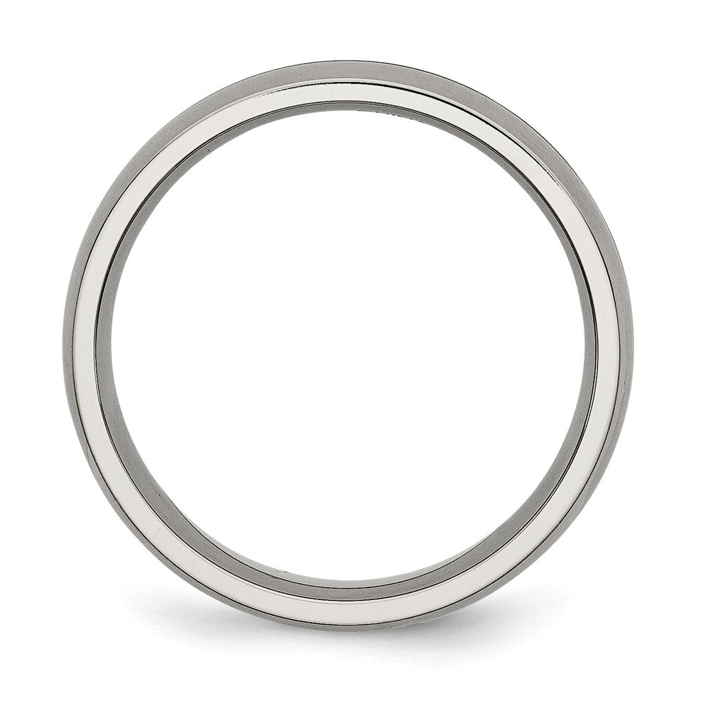 Chisel Titanium Satin 6mm Grooved Band