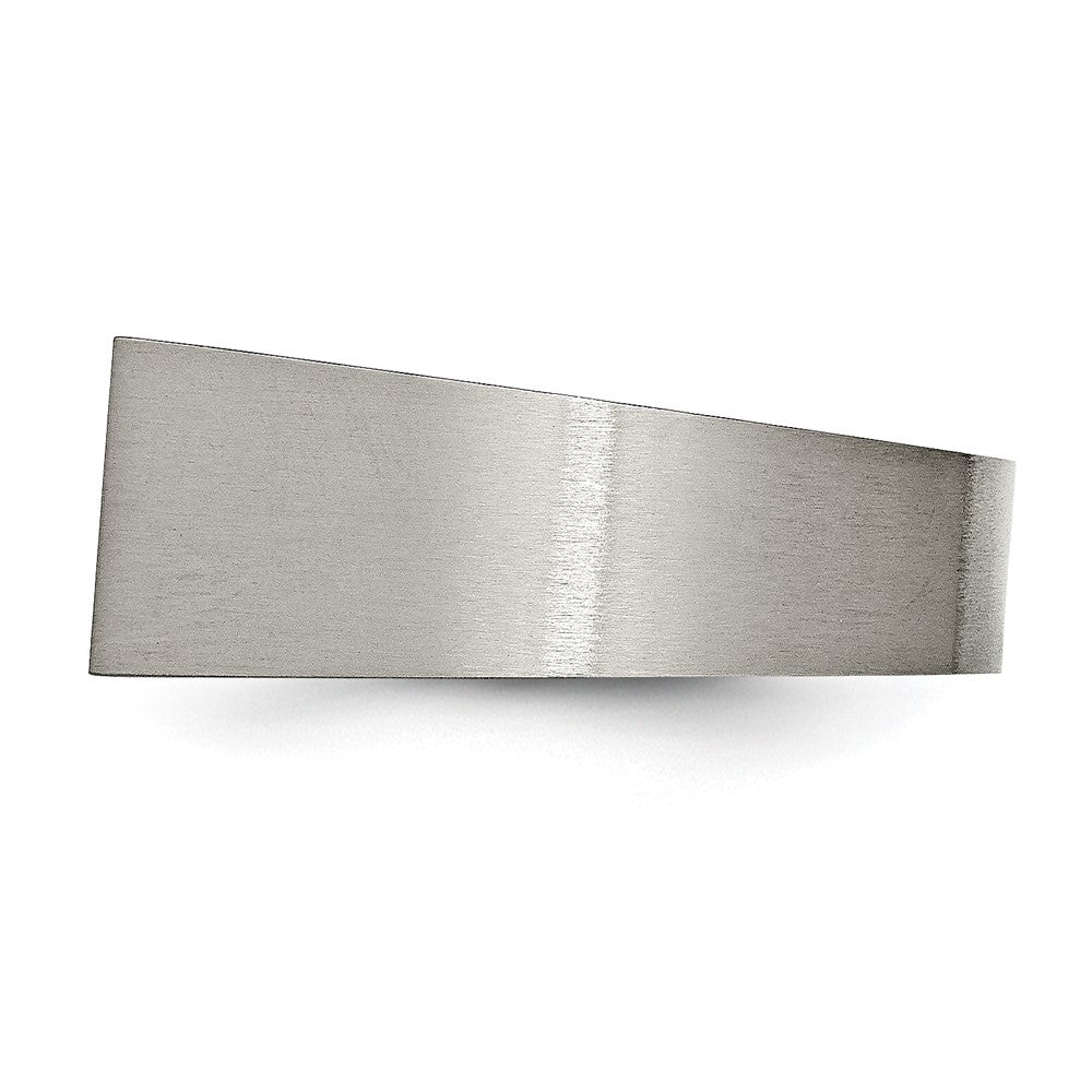 Chisel Titanium Brushed and Polished Signet Ring