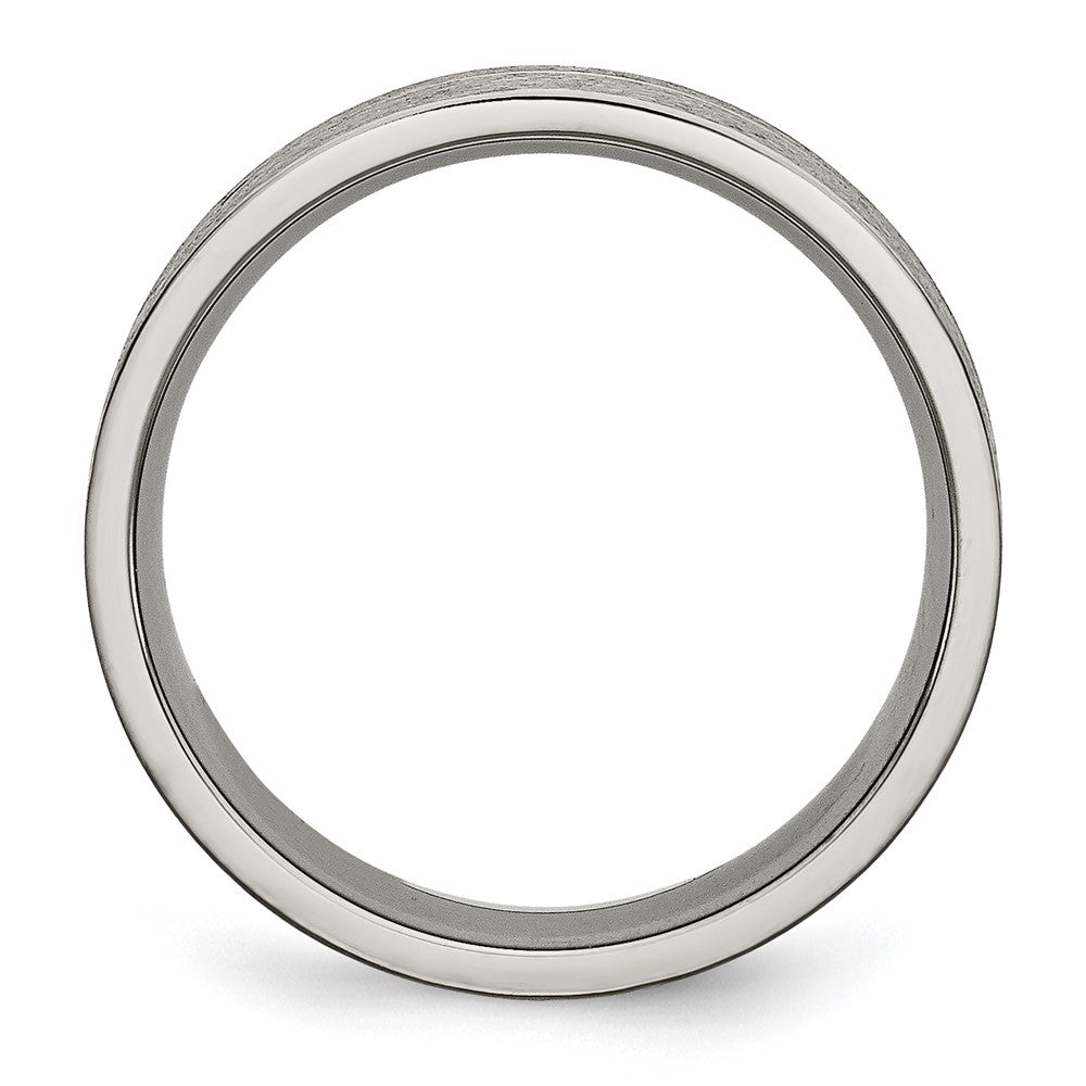 Titanium Grooved 6mm Brushed Band