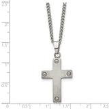 Titanium Cross 22in Necklace TBN101