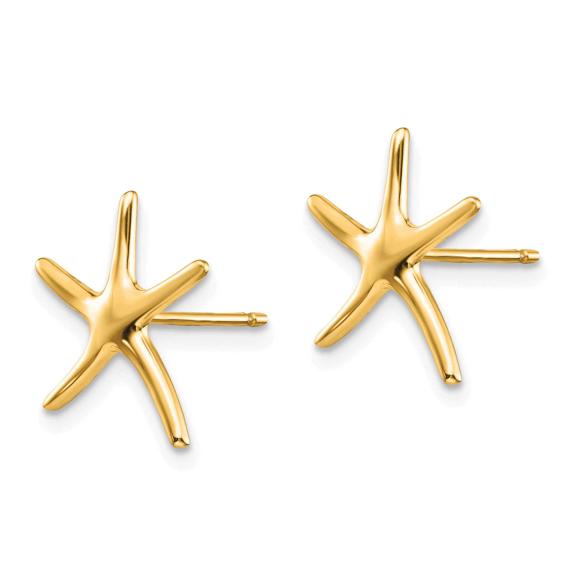 14K Starfish Post Earrings