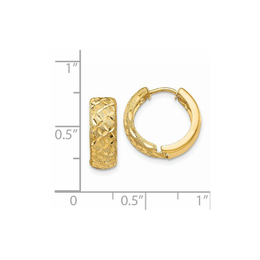14k 5mm Hinged Hoop Earrings