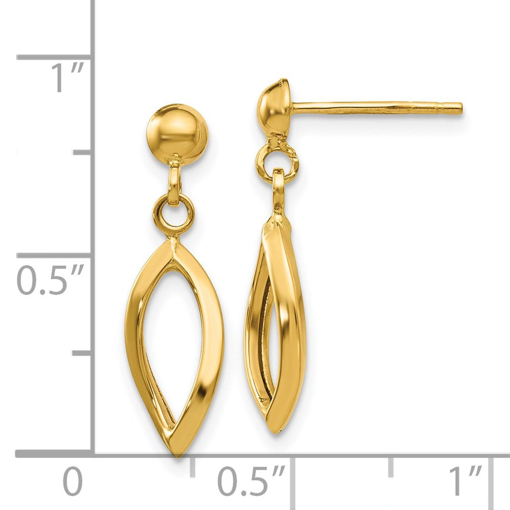 14k Post Dangle Earrings