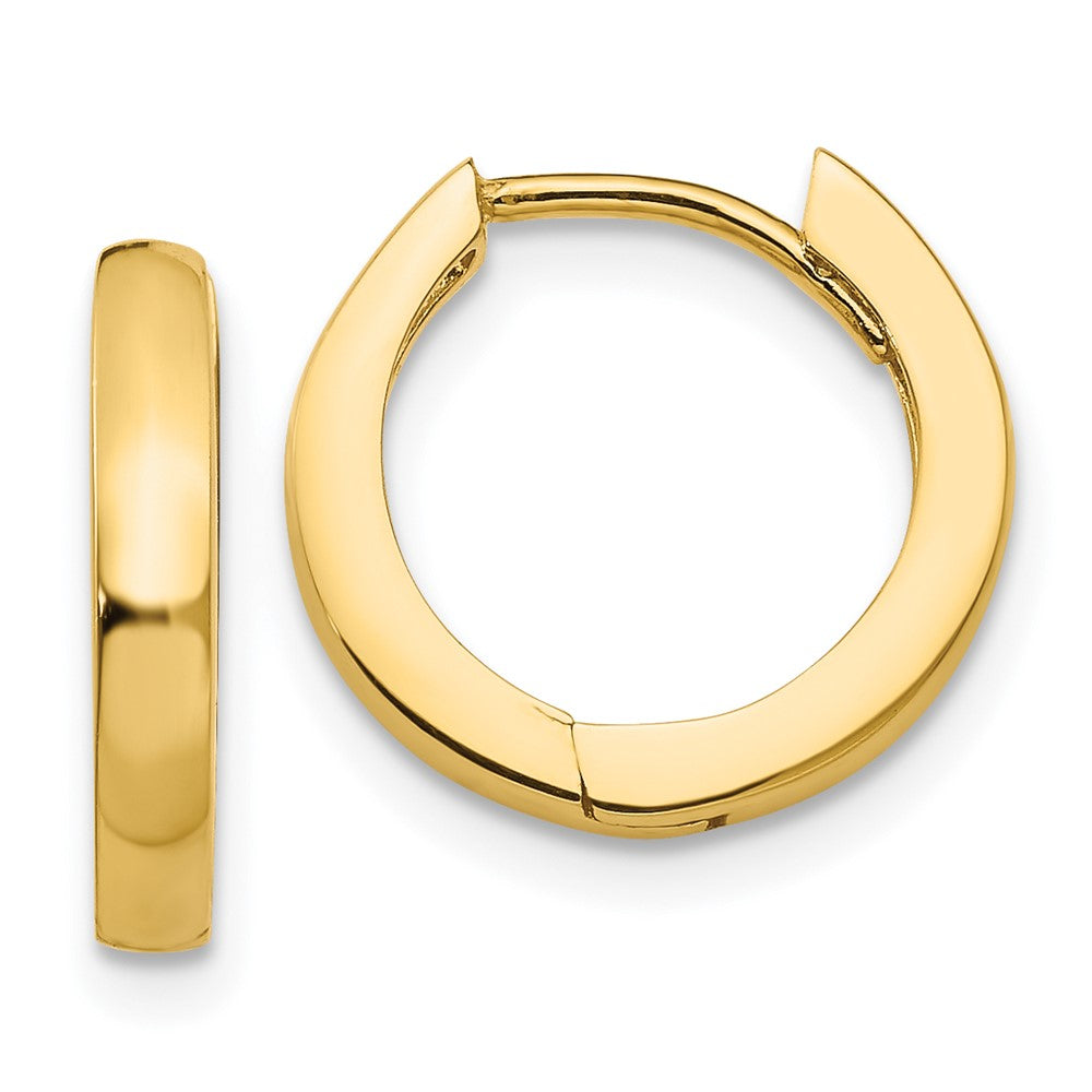 14k Round Hinged Hoop Earrings