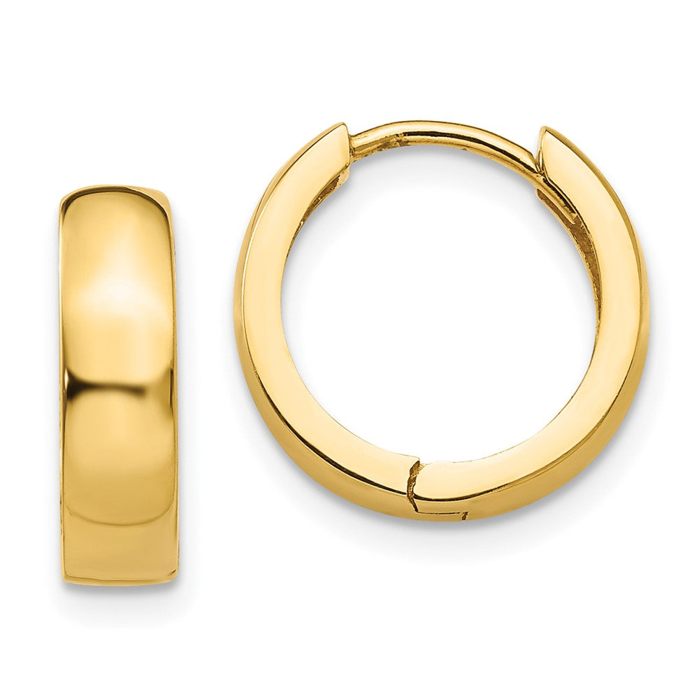 14k Round Hinged Hoop Earrings
