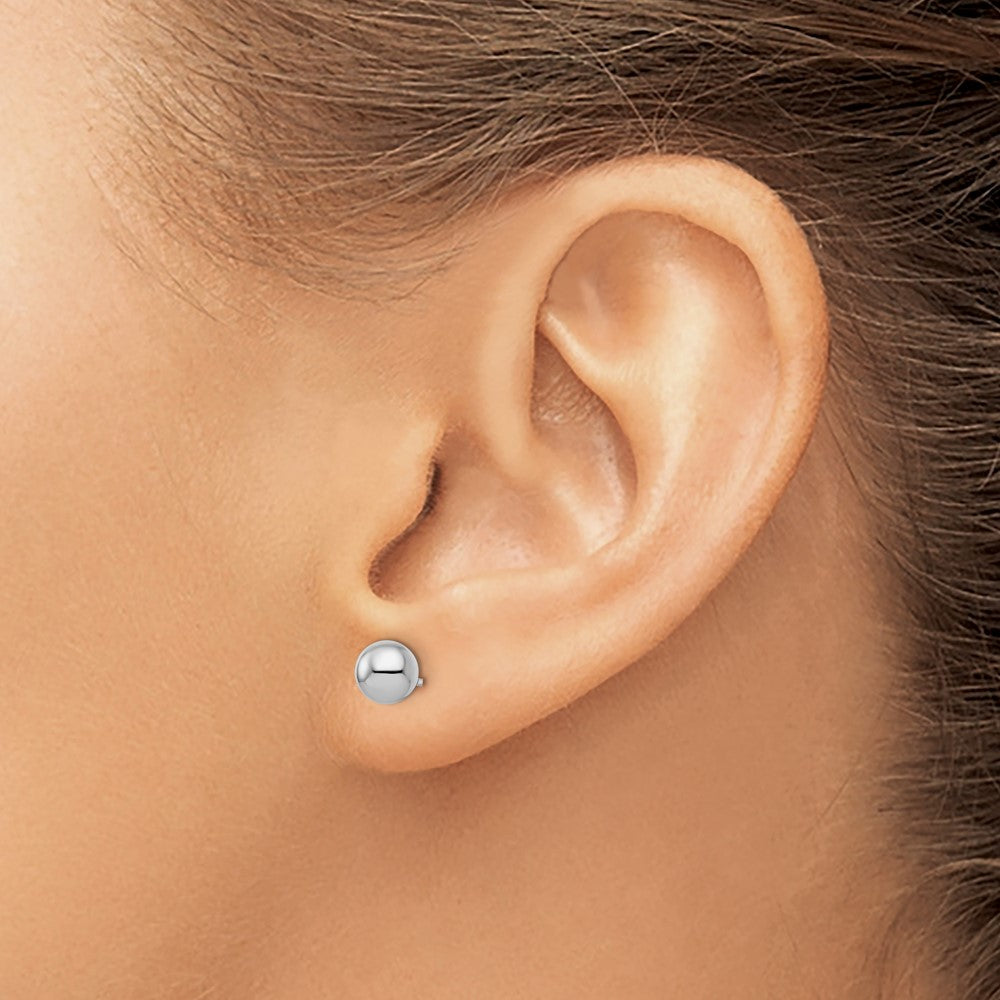 Sterling Silve 6mm Polished Ball Post Earrings