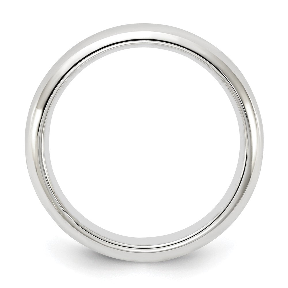 10k White Gold 4mm Standard Weight Comfort Fit Wedding Band Size 13
