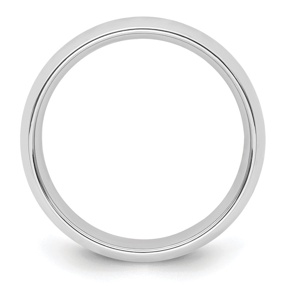 14k White Gold 8mm Standard Weight Comfort Fit Wedding Band Size 11.5