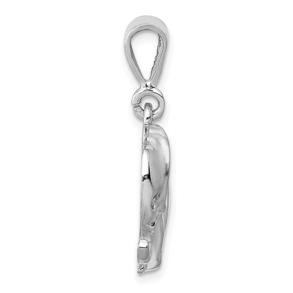 14k White Gold Elephant Charm