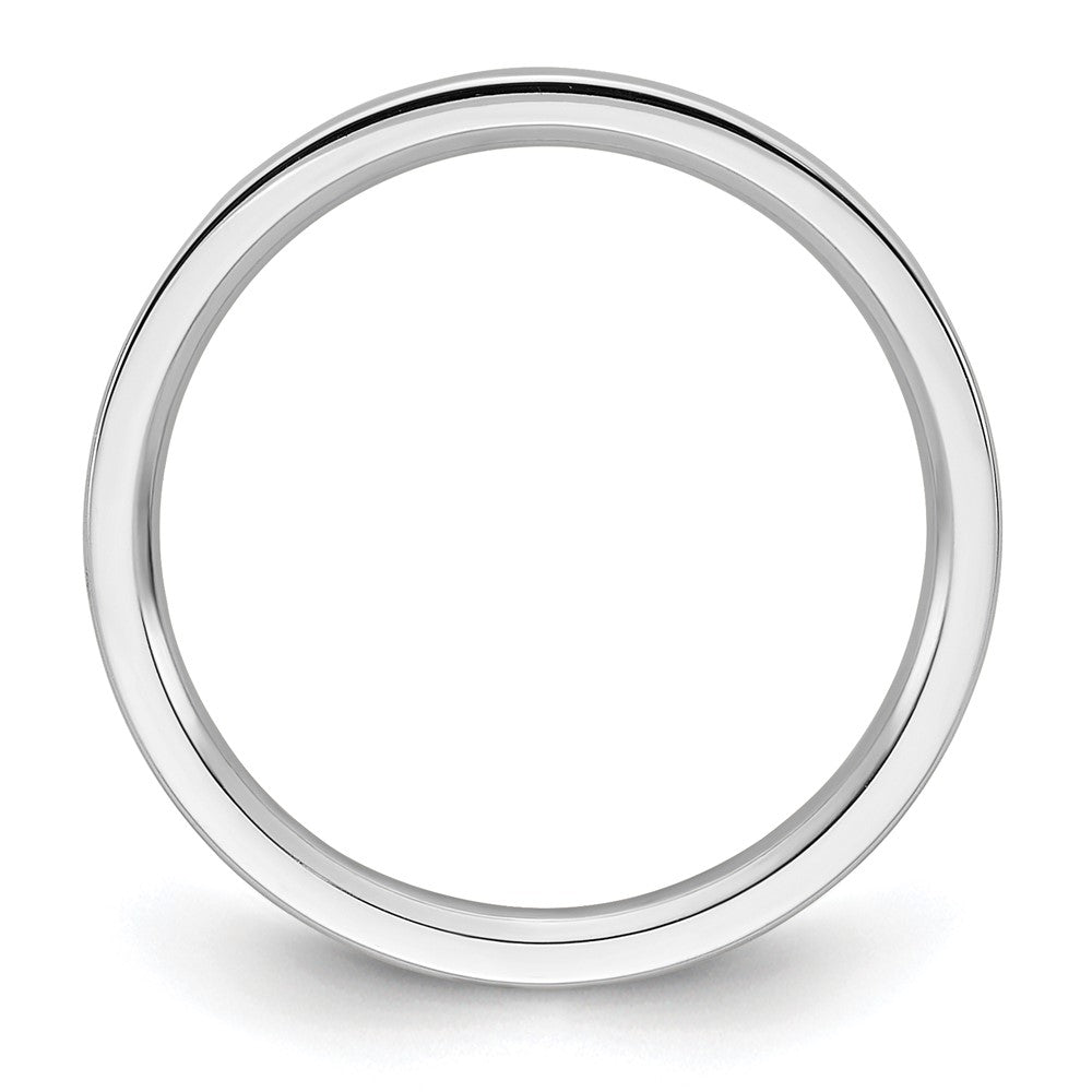 10k White Gold 2mm Standard Weight Flat Comfort Fit Wedding Band Size 9