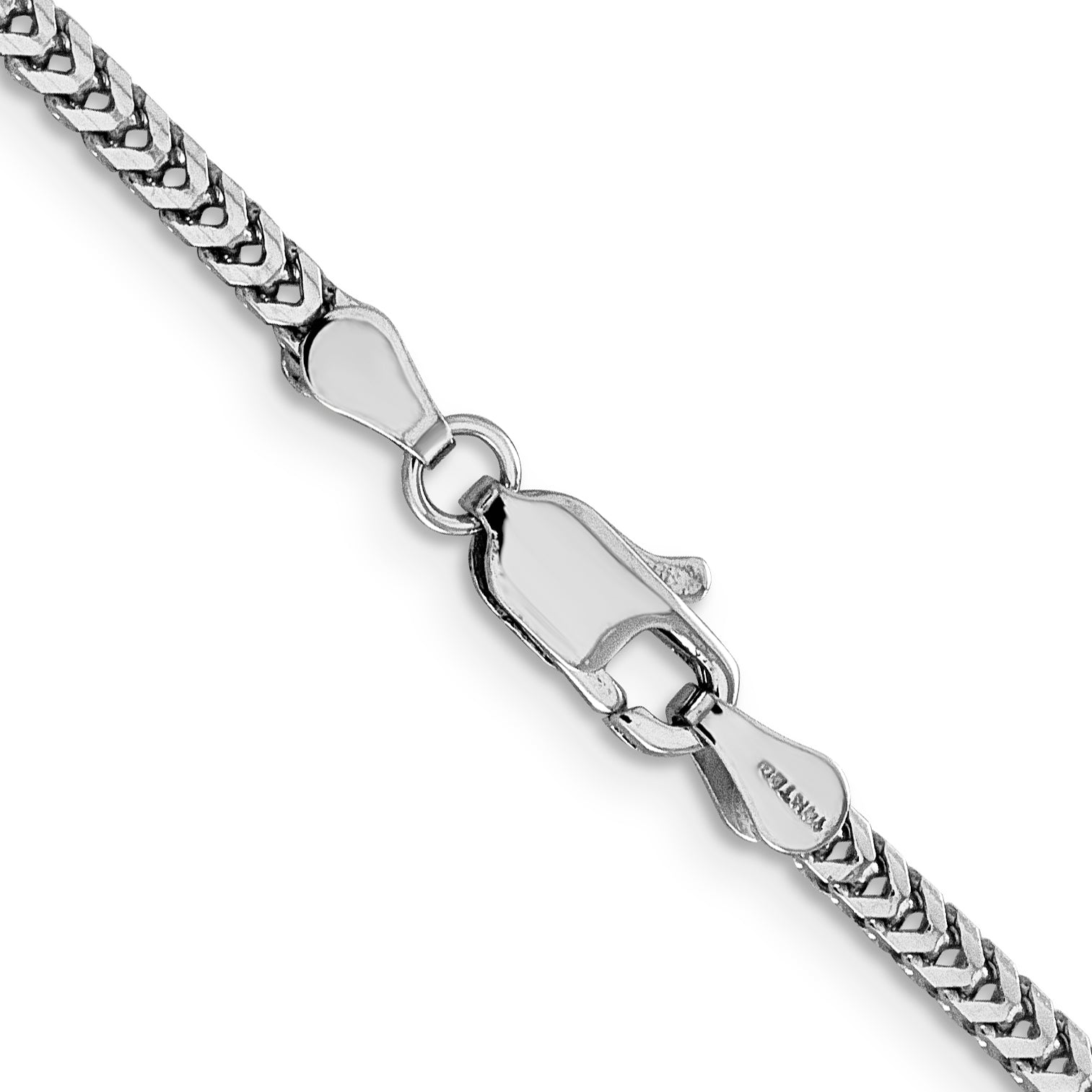14K White Gold 20 Inch 2.3Mm Franco With Lobster Clasp Chain