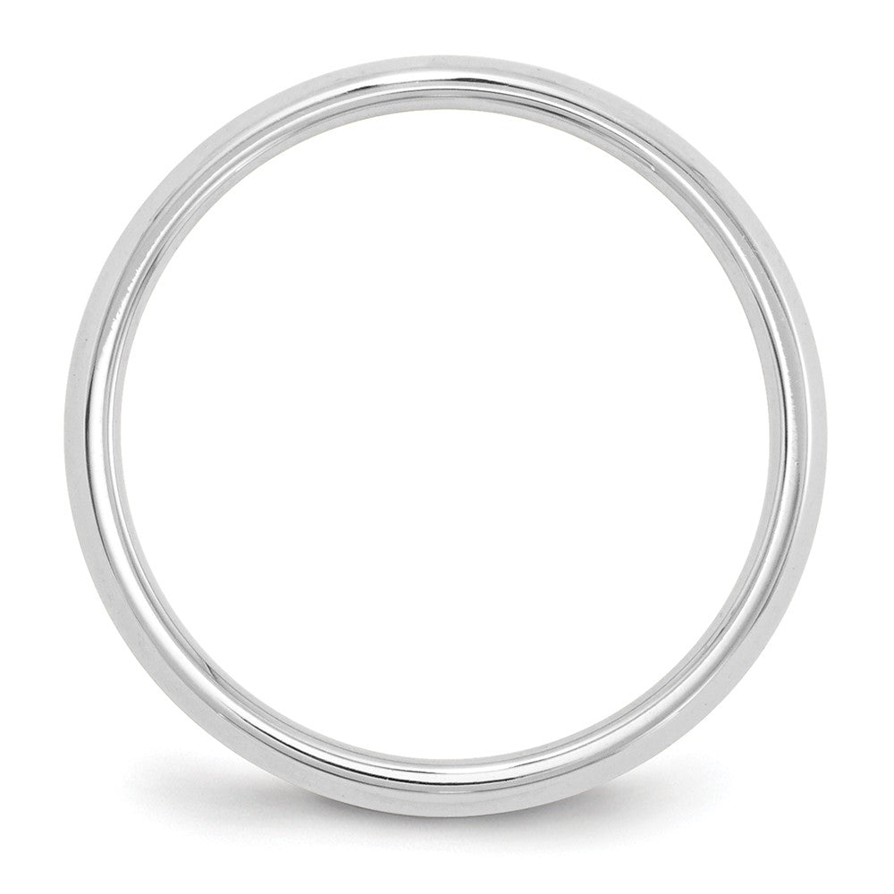 14k White Gold 6mm Knife Edge Comfort Fit Wedding Band Size 9
