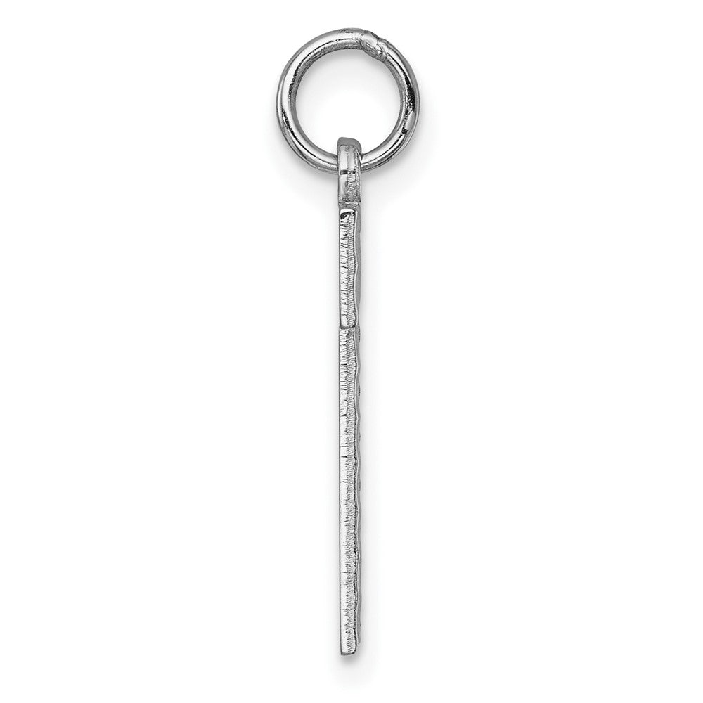 14kw Large Brushed Diamond-cut  Number 1 Charm