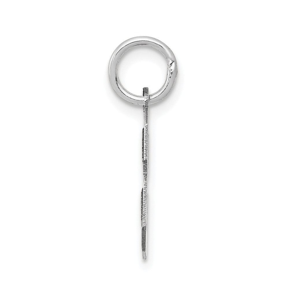 14kw Small Satin Number 8 Charm