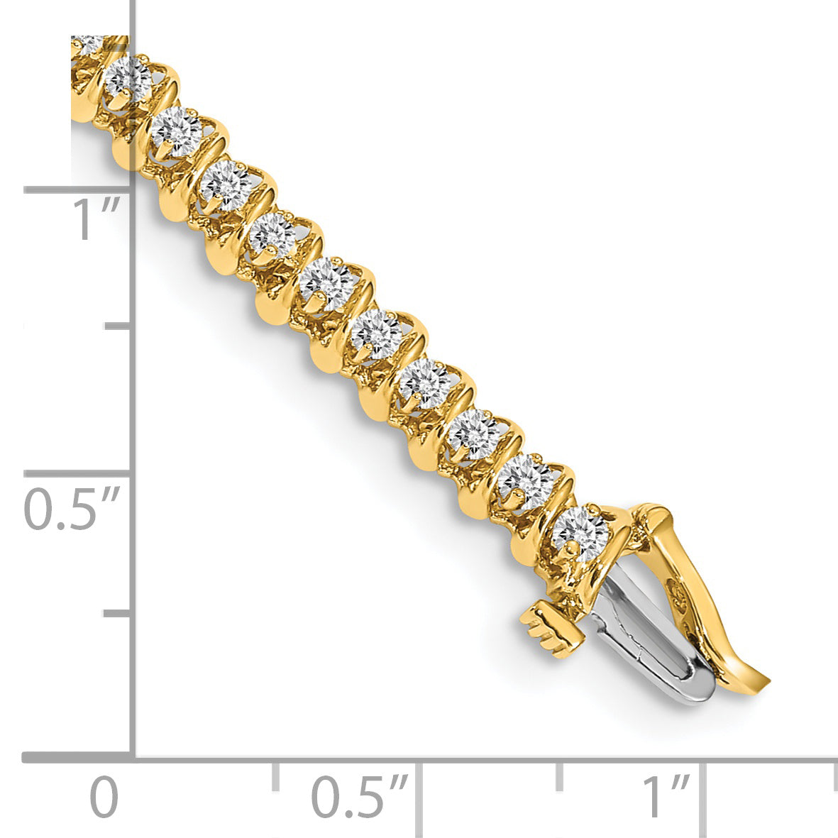 14k 7/8 carat Lab Grown Diamond VS/SI+ G+ Roind Tennis Bracelet