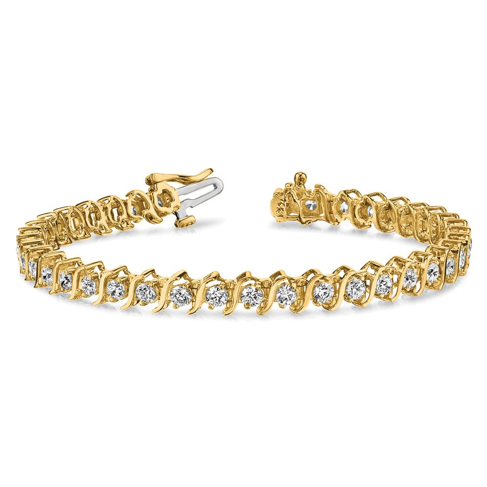 14K Lab Grown Diamond Vs/Si Fgh Tennis Bracelet