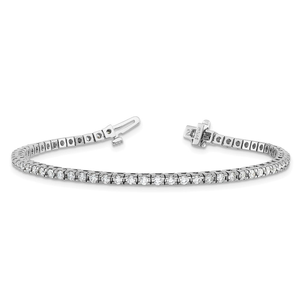 14K White Gold Lab Grown Diamond VS/SI FGH Tennis Bracelet