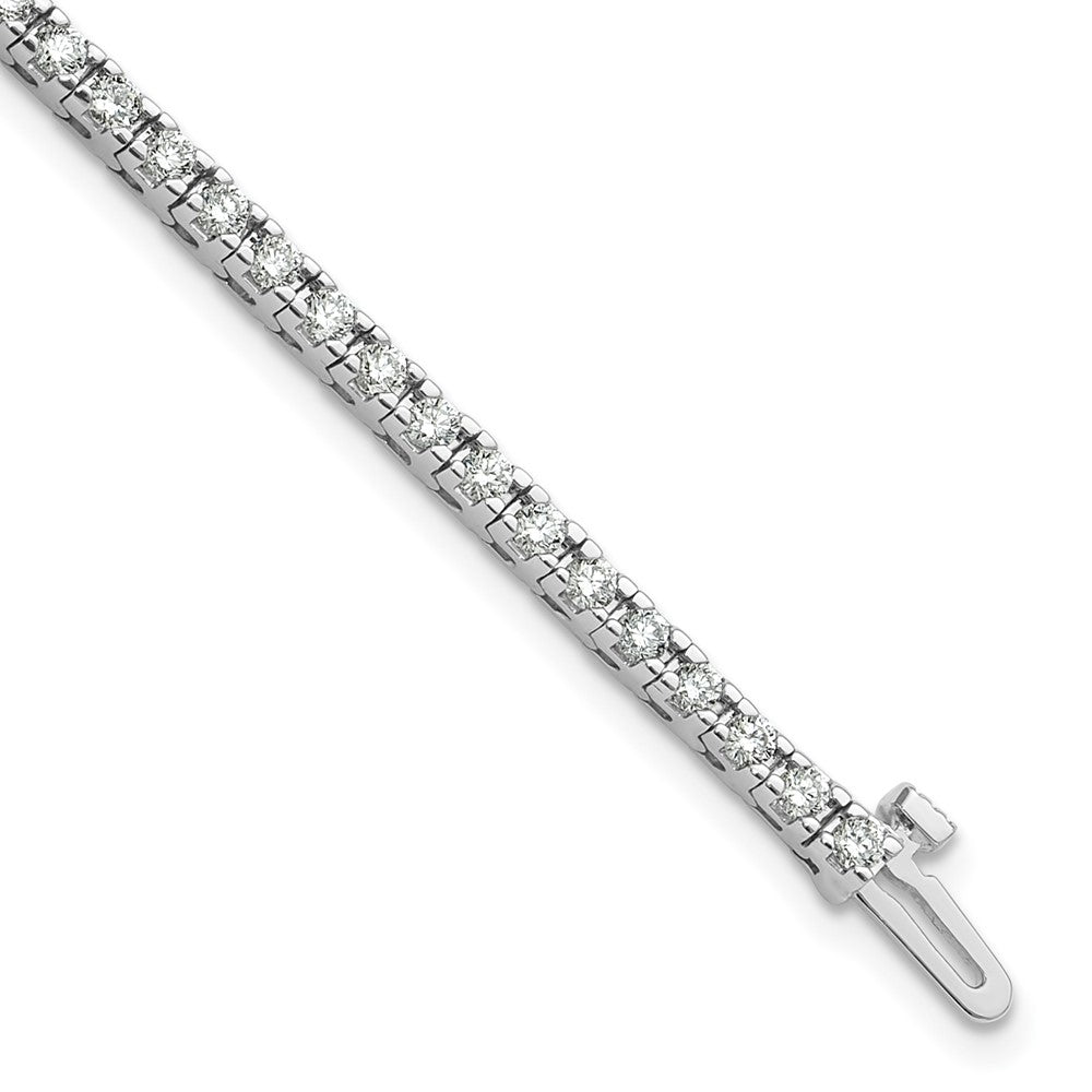 14K White Gold Lab Grown Diamond VS/SI FGH Tennis Bracelet